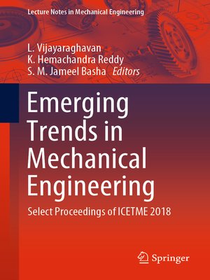 cover image of Emerging Trends in Mechanical Engineering